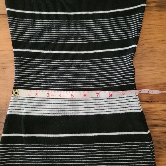 Windsor Black and White Striped Midi Sweater Dress - Picture 5 of 7